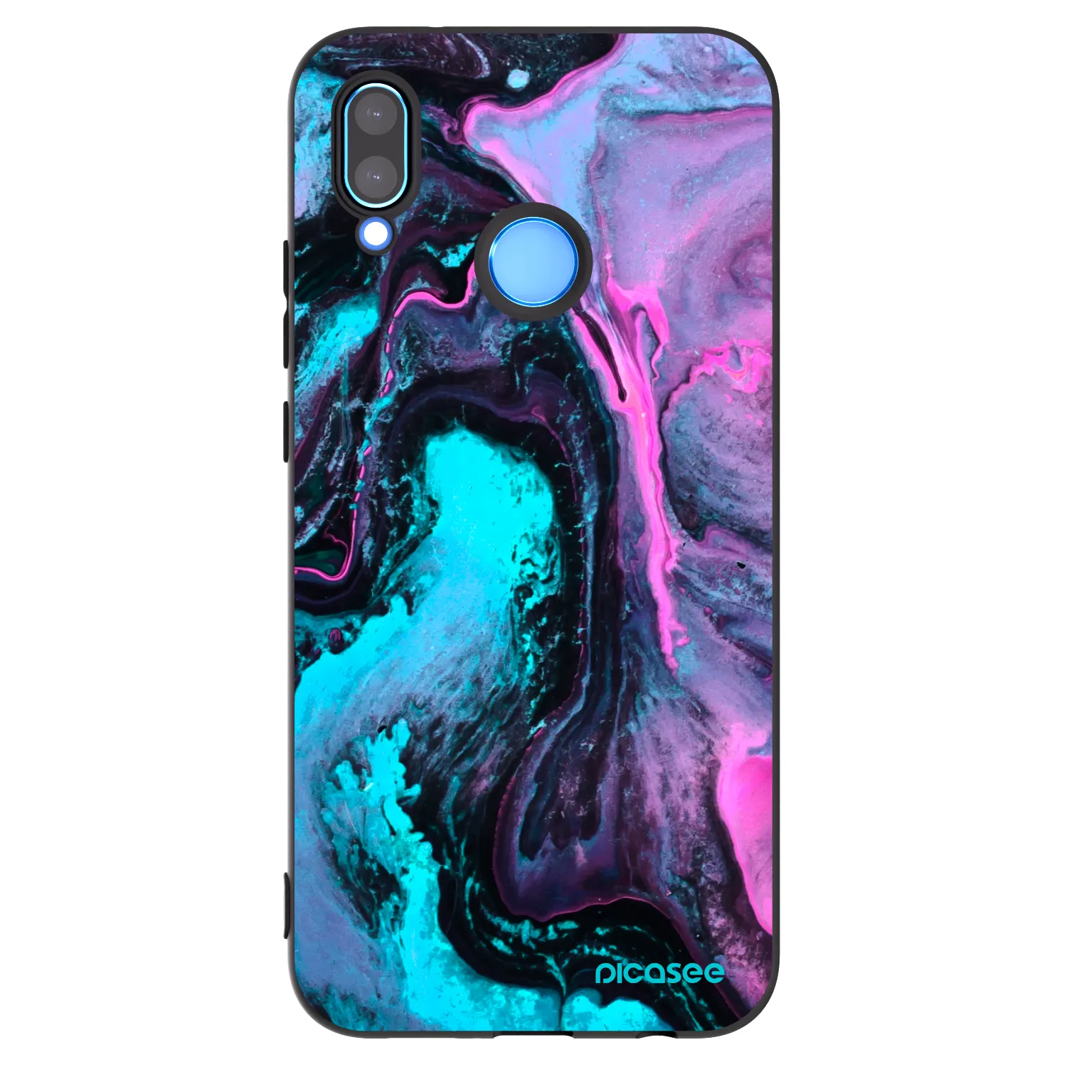 Picasee husă neagră din silicon pentru Huawei P20 Lite - Lean 2