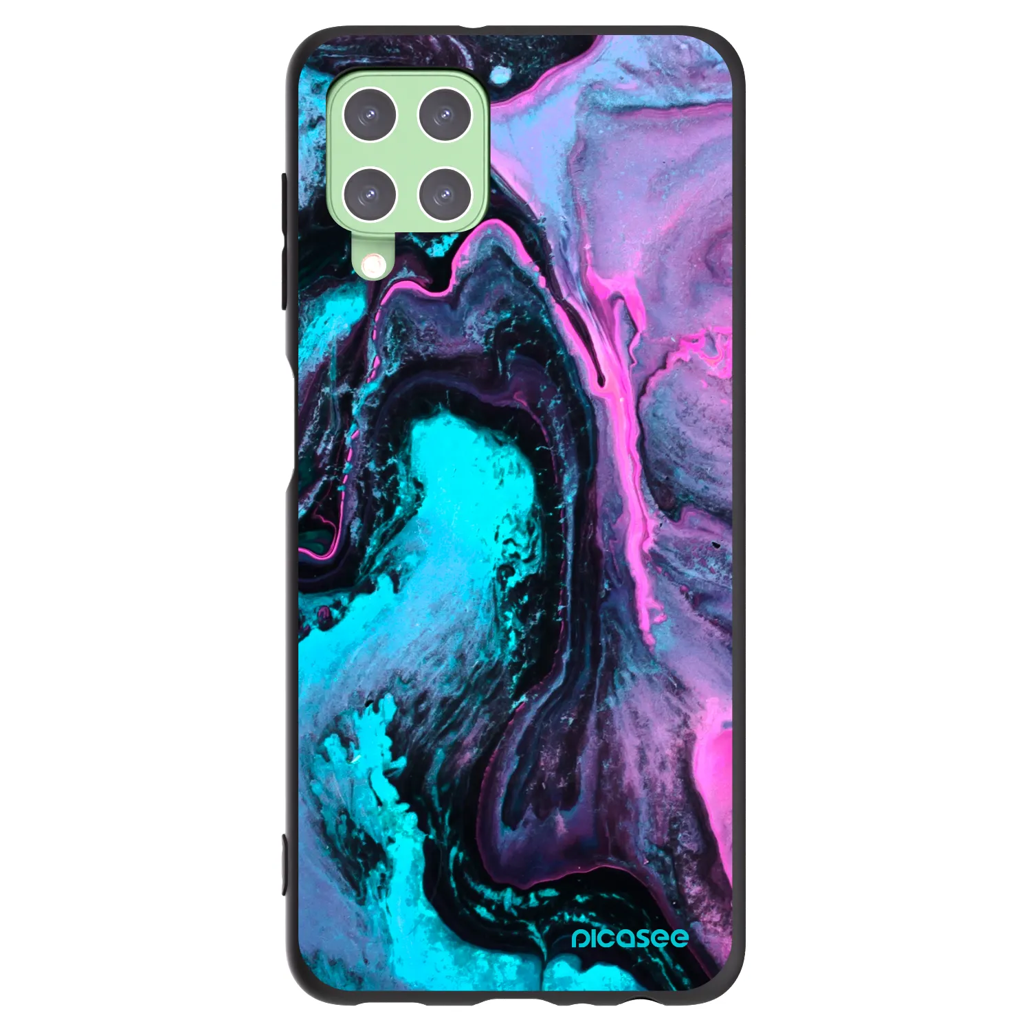 Picasee husă neagră din silicon pentru Samsung Galaxy A22 A225F 4G - Lean 2