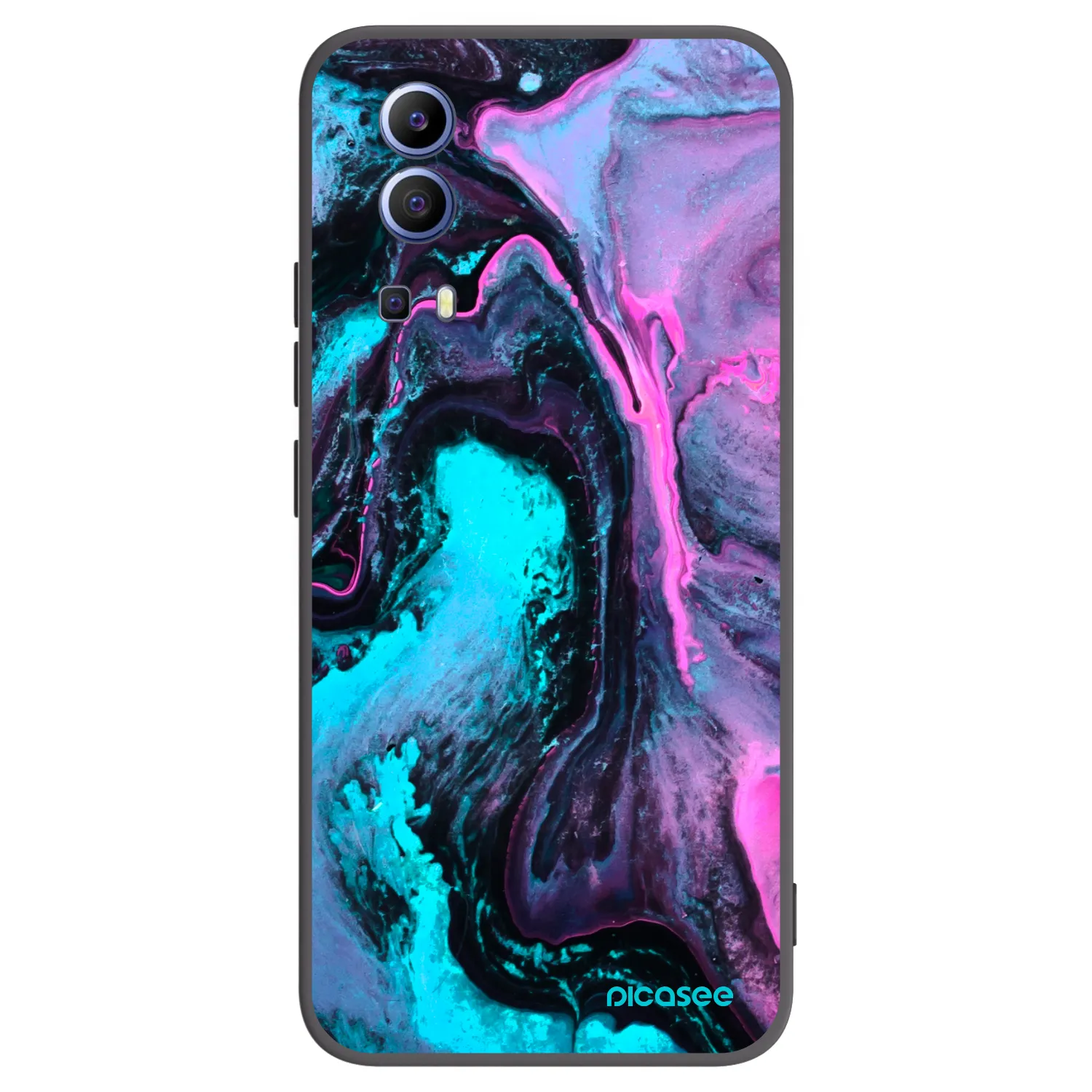 Picasee husă neagră din silicon pentru Vivo Y52 5G - Lean 2