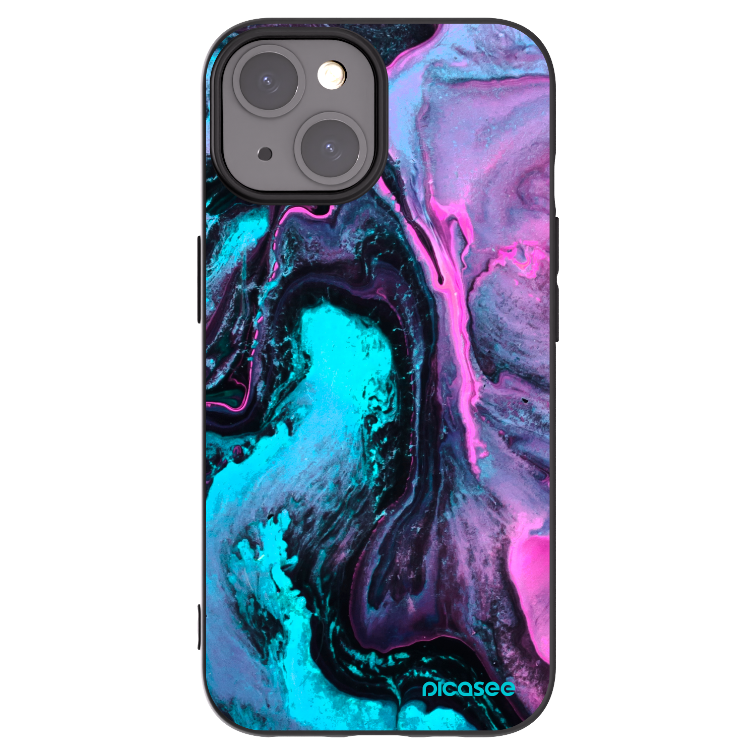 Picasee husă neagră din silicon pentru Apple iPhone 15 - Lean 2