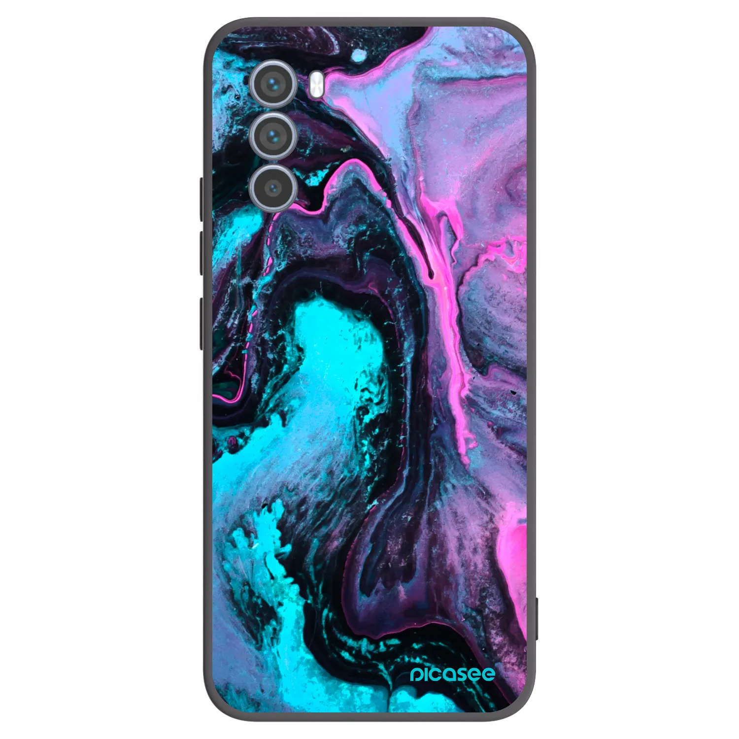 Picasee husă neagră din silicon pentru Motorola Moto G62 - Lean 2