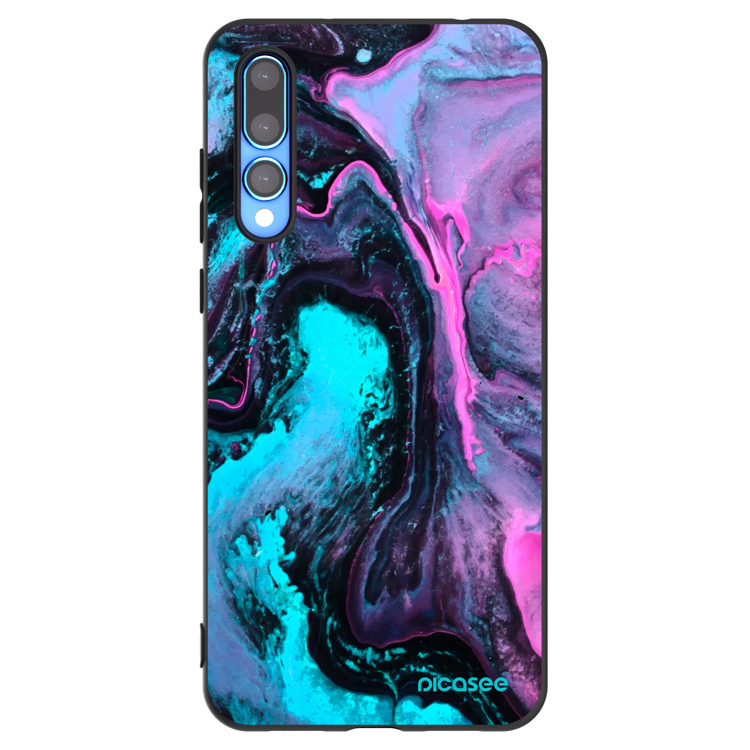Picasee husă neagră din silicon pentru Huawei P20 Pro - Lean 2
