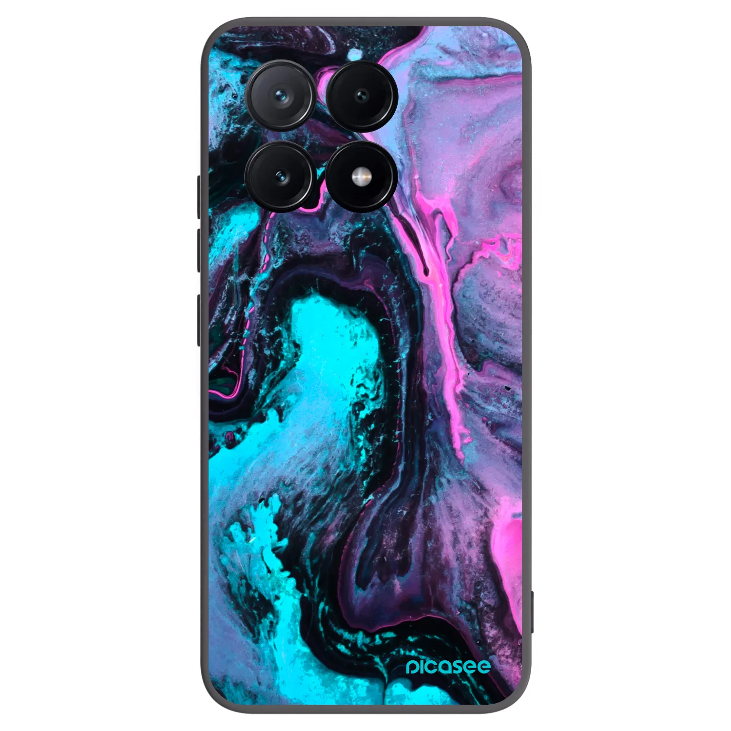 Picasee husă neagră din silicon pentru Xiaomi Poco X6 Pro - Lean 2