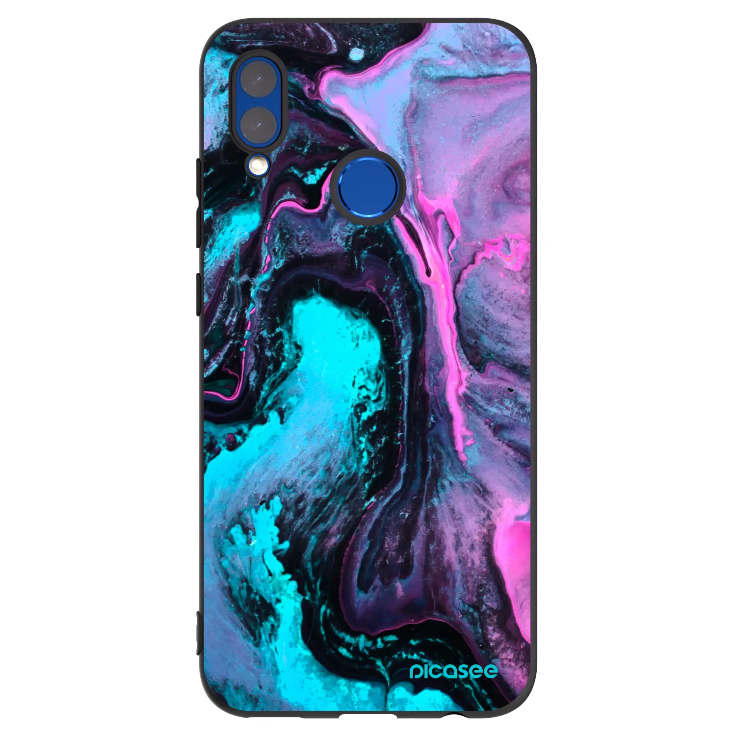 Picasee husă neagră din silicon pentru Honor 10 Lite - Lean 2