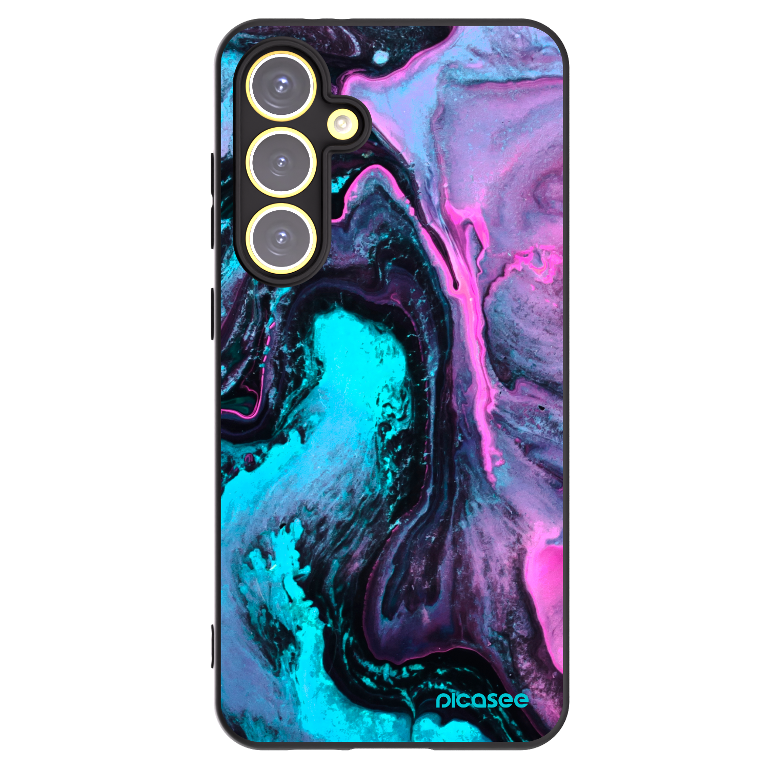 Picasee husă neagră din silicon pentru Samsung Galaxy S24 FE S721B - Lean 2