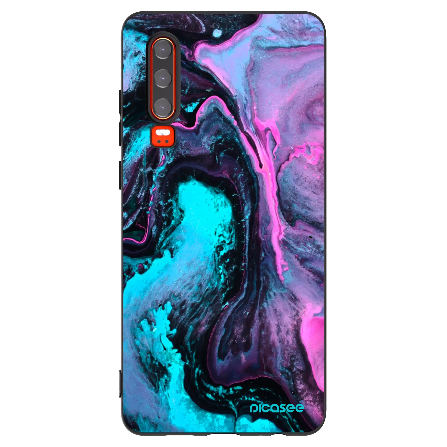 Picasee husă neagră din silicon pentru Huawei P30 - Lean 2