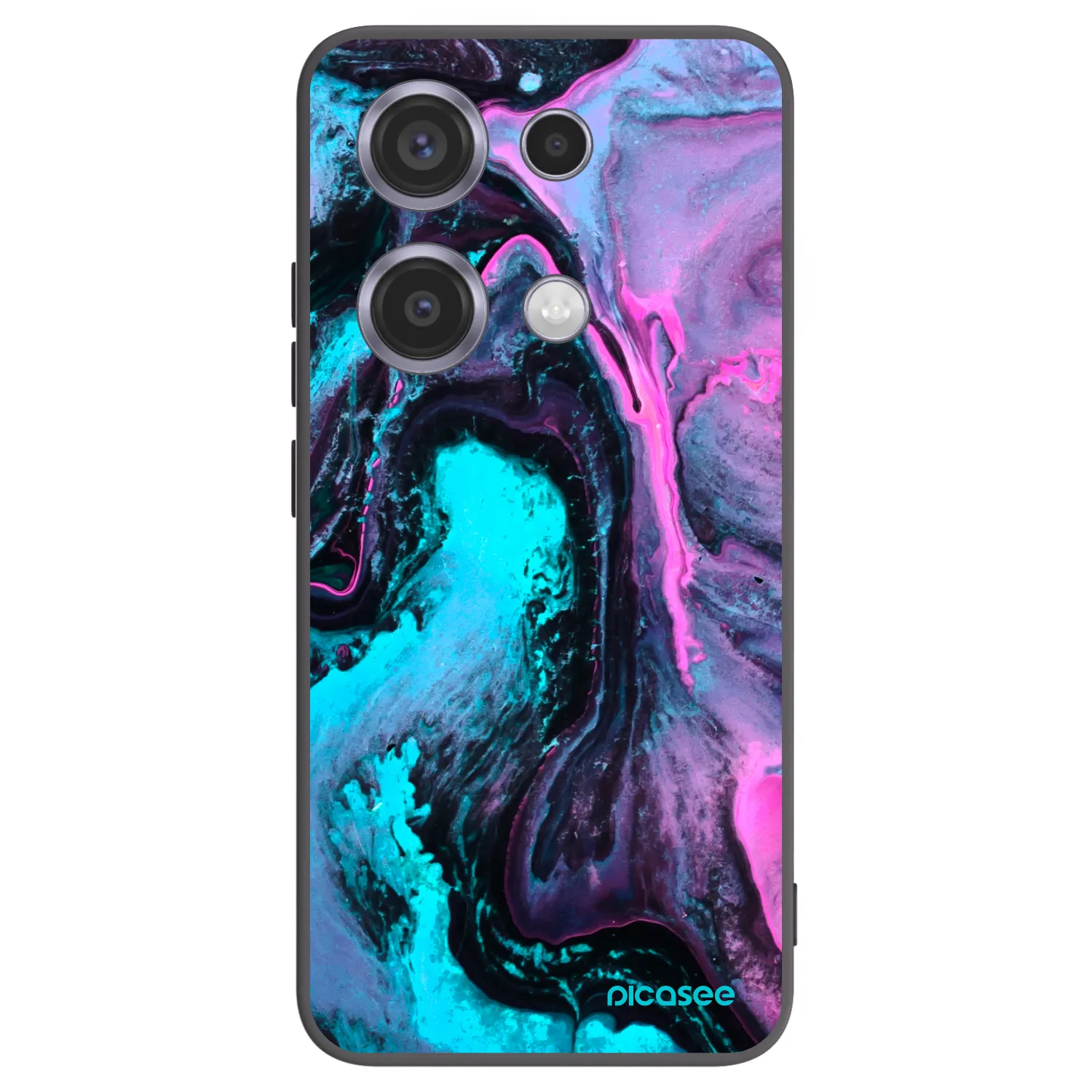 Picasee husă neagră din silicon pentru Xiaomi Redmi Note 14S - Lean 2