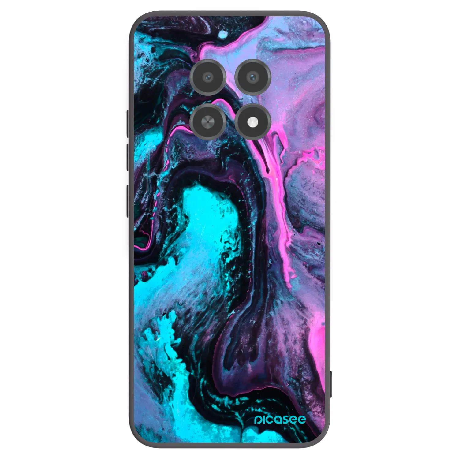 Picasee husă neagră din silicon pentru Realme 12X - Lean 2