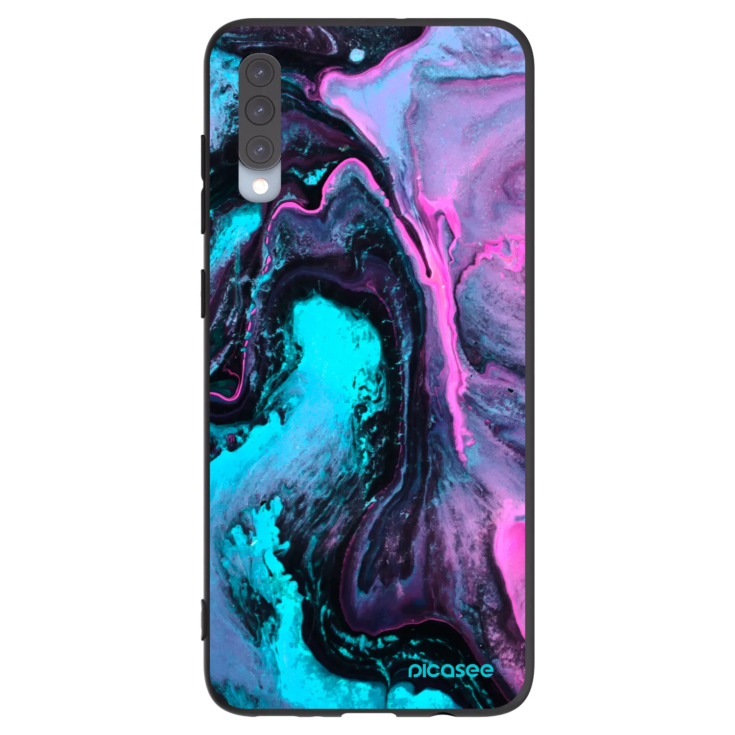 Picasee husă neagră din silicon pentru Samsung Galaxy A70 A705F - Lean 2