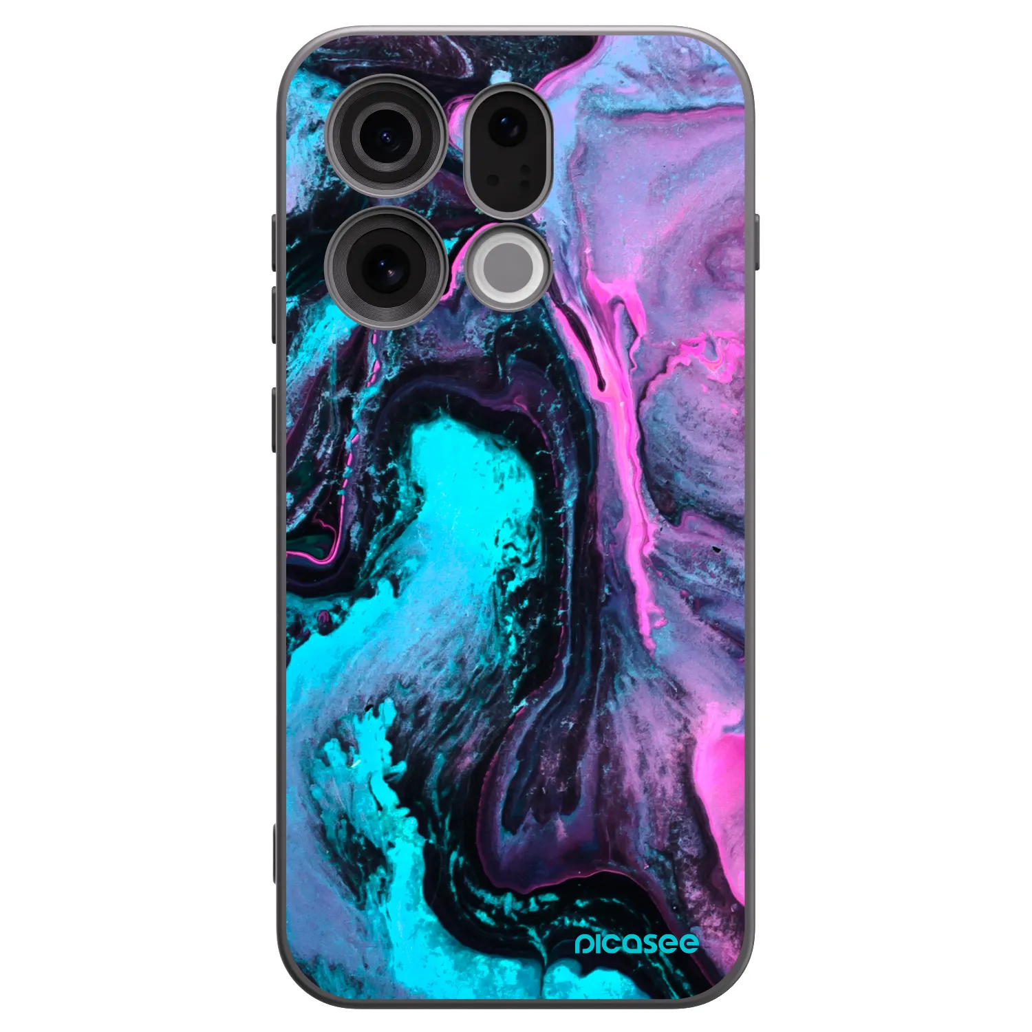 Picasee husă neagră din silicon pentru OPPO Find X9 - Lean 2