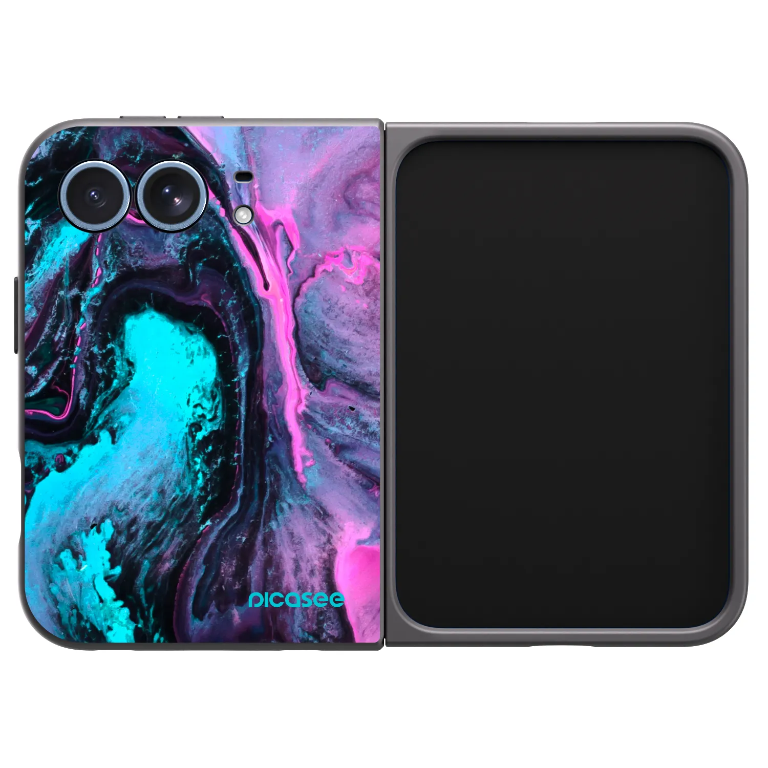 Picasee husă neagră din silicon pentru Apple iPhone Duo - Lean 2