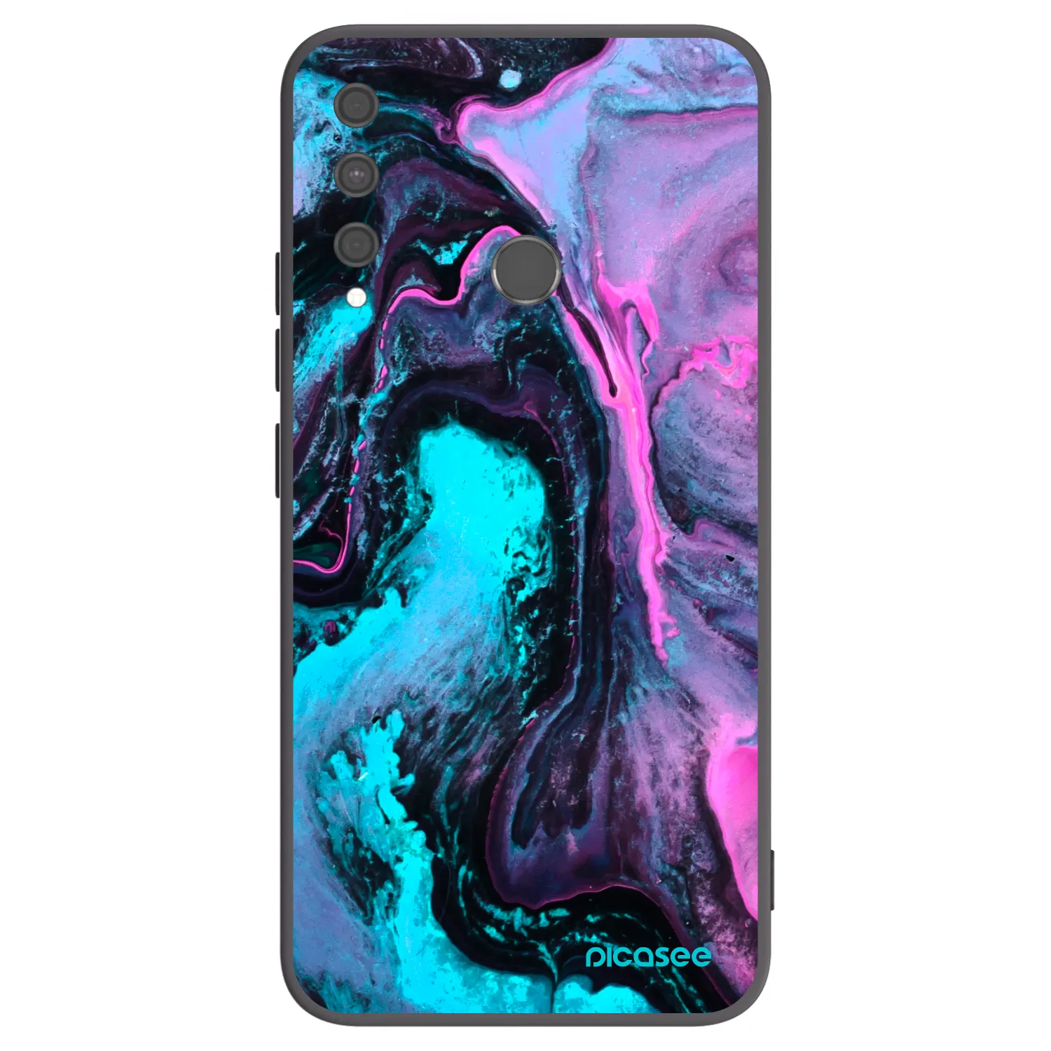 Picasee husă neagră din silicon pentru Huawei P40 Lite E - Lean 2