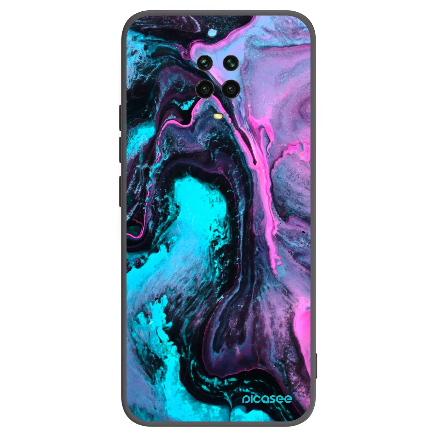 Picasee husă neagră din silicon pentru Xiaomi Redmi Note 9 Pro - Lean 2