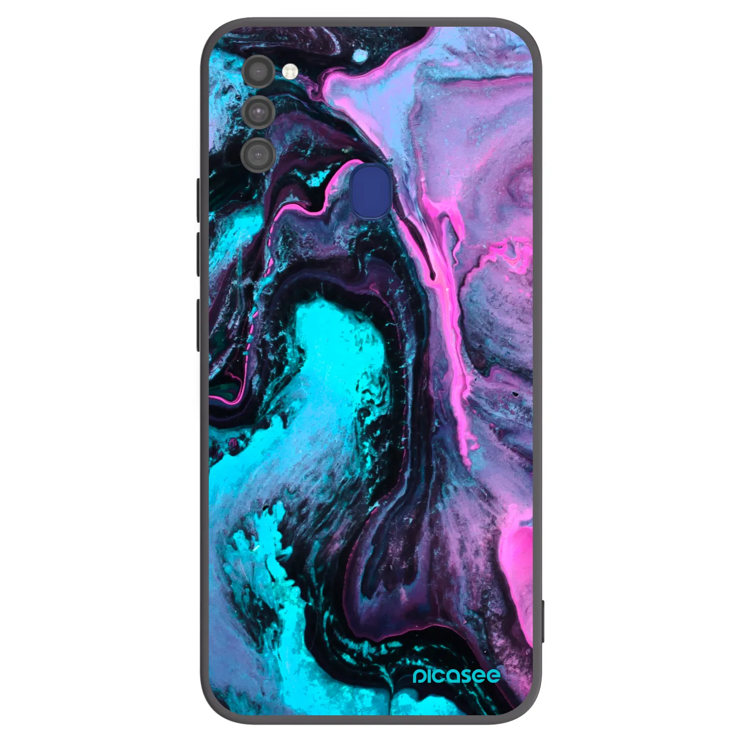 Picasee husă neagră din silicon pentru Samsung Galaxy M21 M215F - Lean 2