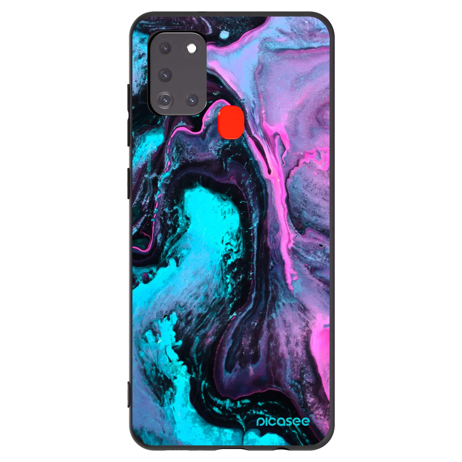 Picasee husă neagră din silicon pentru Samsung Galaxy A21s - Lean 2