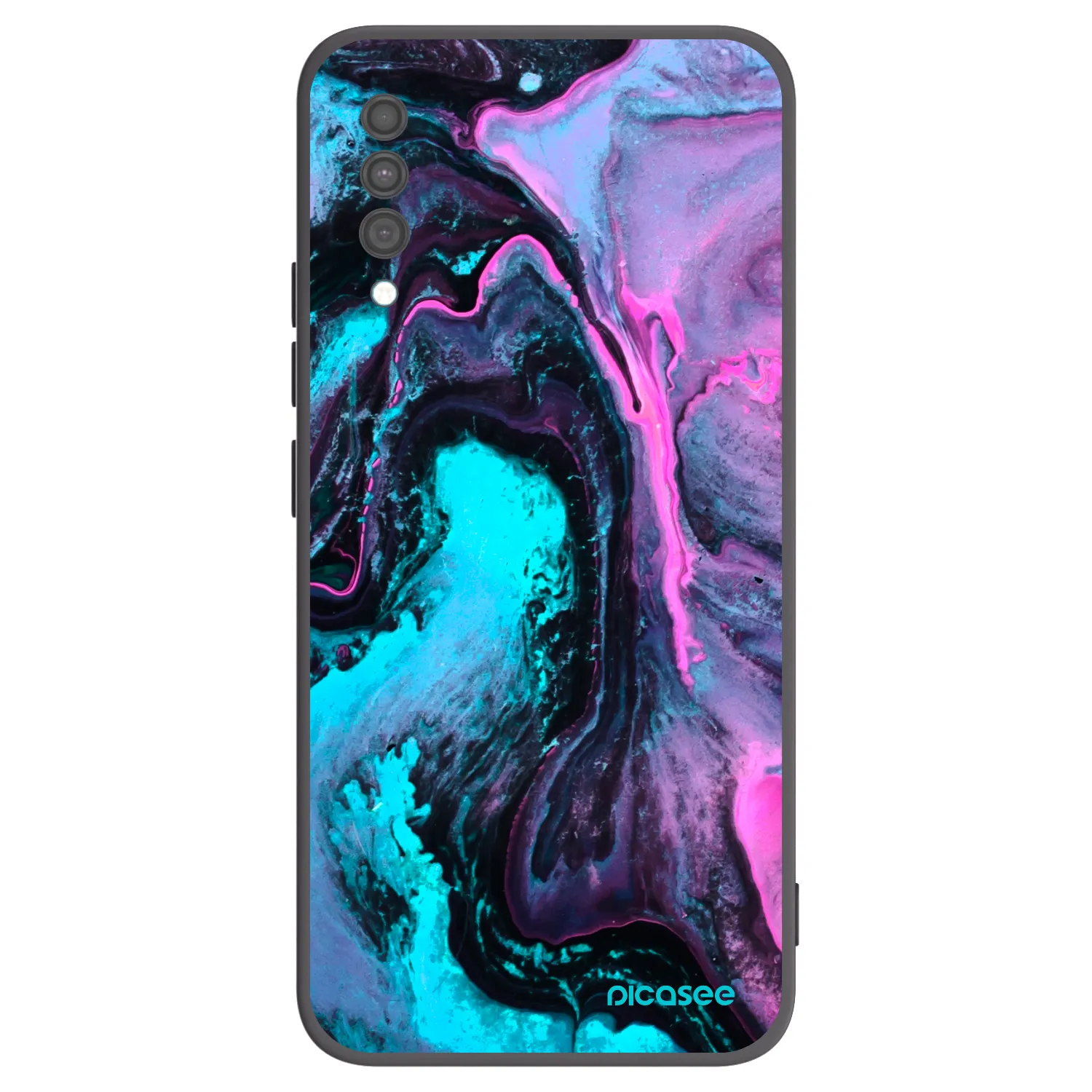 Picasee husă neagră din silicon pentru Samsung Galaxy A30s A307F - Lean 2