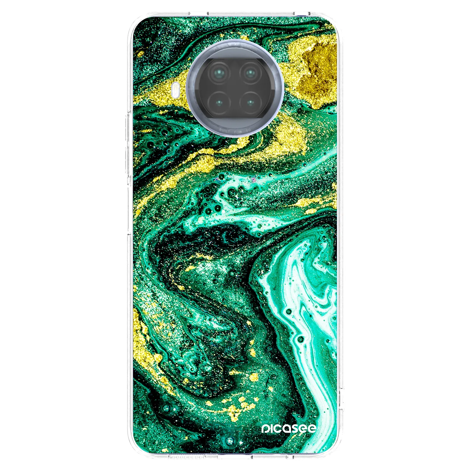Picasee husă transparentă din silicon pentru Xiaomi Mi 10T Lite - Green Gold