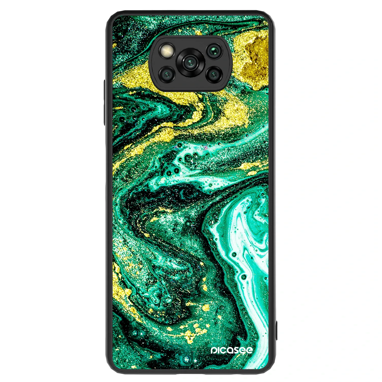 Picasee ULTIMATE CASE pentru Xiaomi Poco X3 - Green Gold