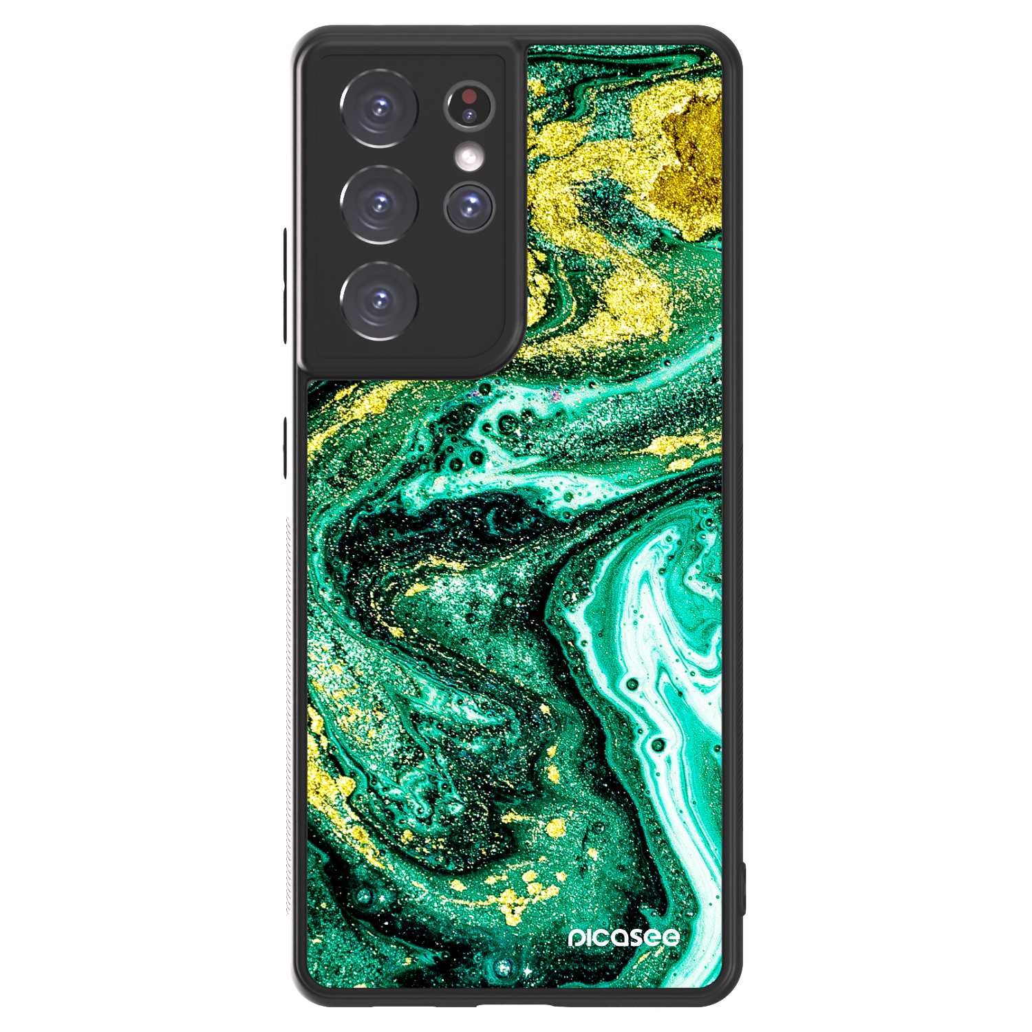 Picasee ULTIMATE CASE pentru Samsung Galaxy S21 Ultra 5G G998B - Green Gold