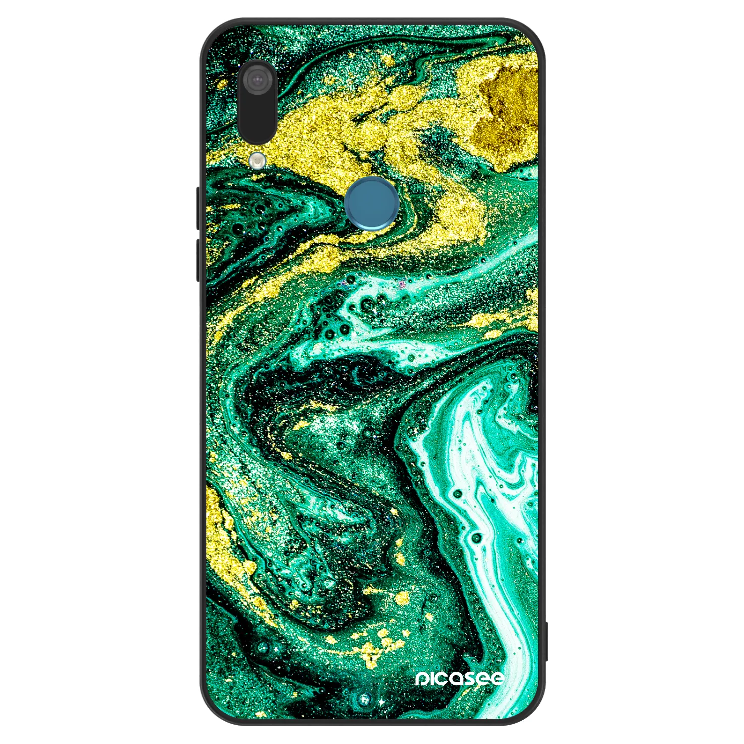 Picasee ULTIMATE CASE pentru Huawei Y7 2019 - Green Gold