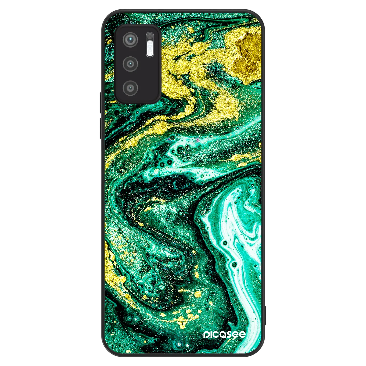 Picasee ULTIMATE CASE pentru Xiaomi Redmi Note 10 5G - Green Gold