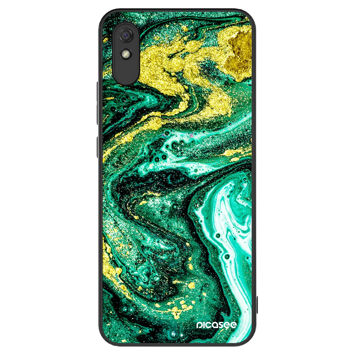 Picasee ULTIMATE CASE pentru Xiaomi Redmi 9AT - Green Gold