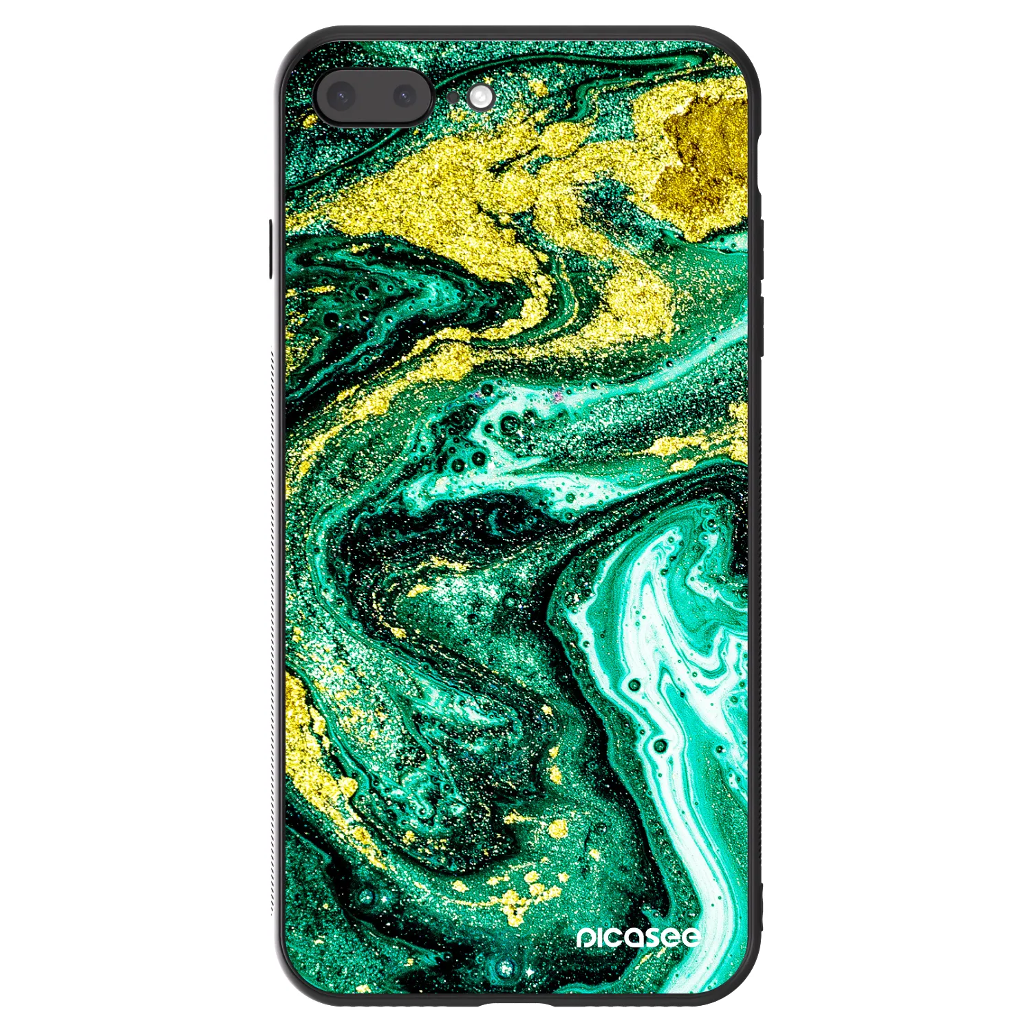 Picasee ULTIMATE CASE pentru Apple iPhone 8 Plus - Green Gold