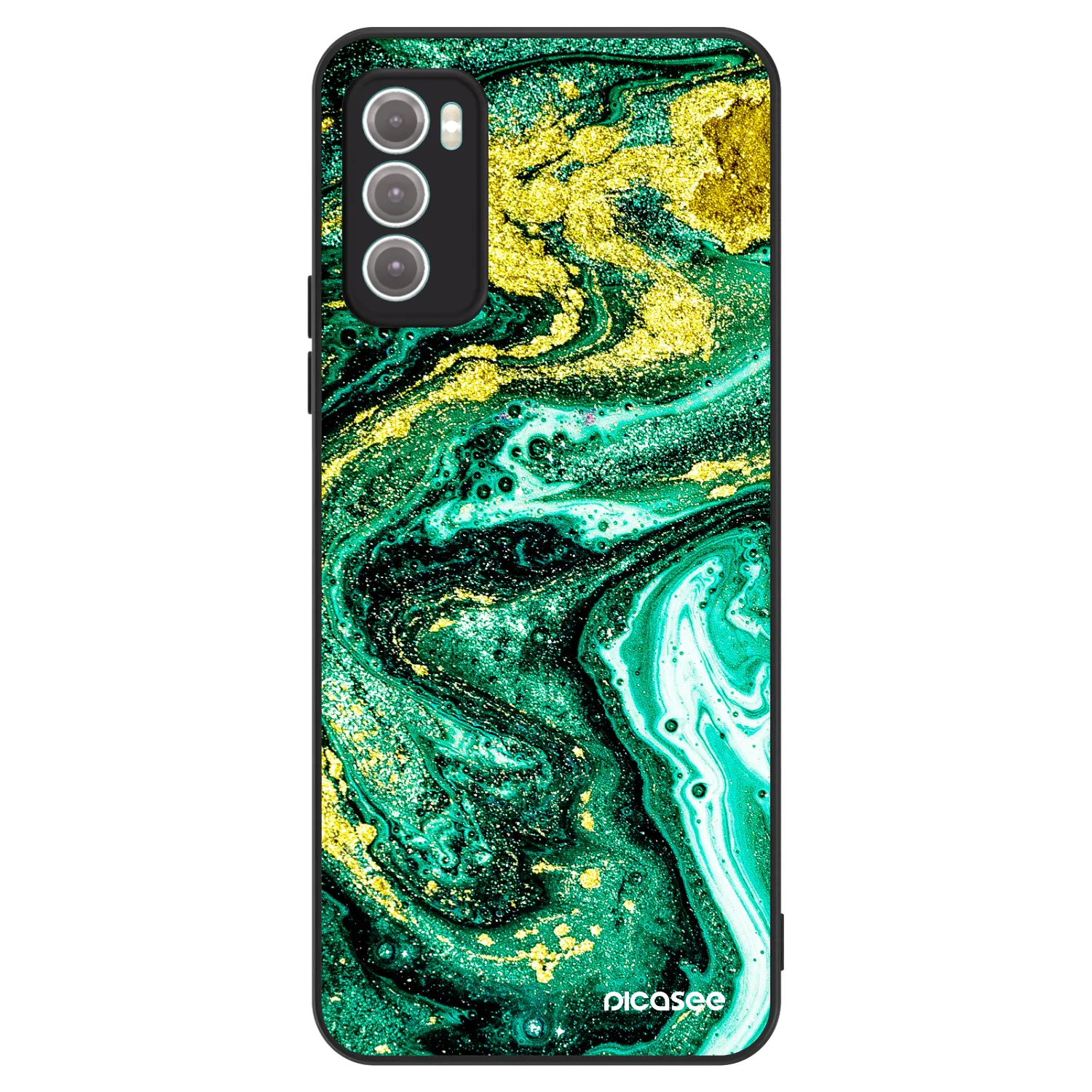 Picasee ULTIMATE CASE pentru Motorola Moto G60 - Green Gold
