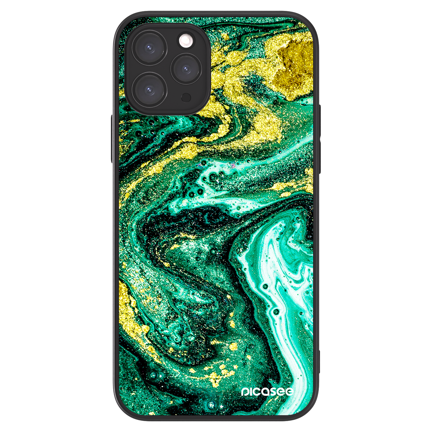 Picasee ULTIMATE CASE MagSafe pentru Apple iPhone 11 Pro - Green Gold