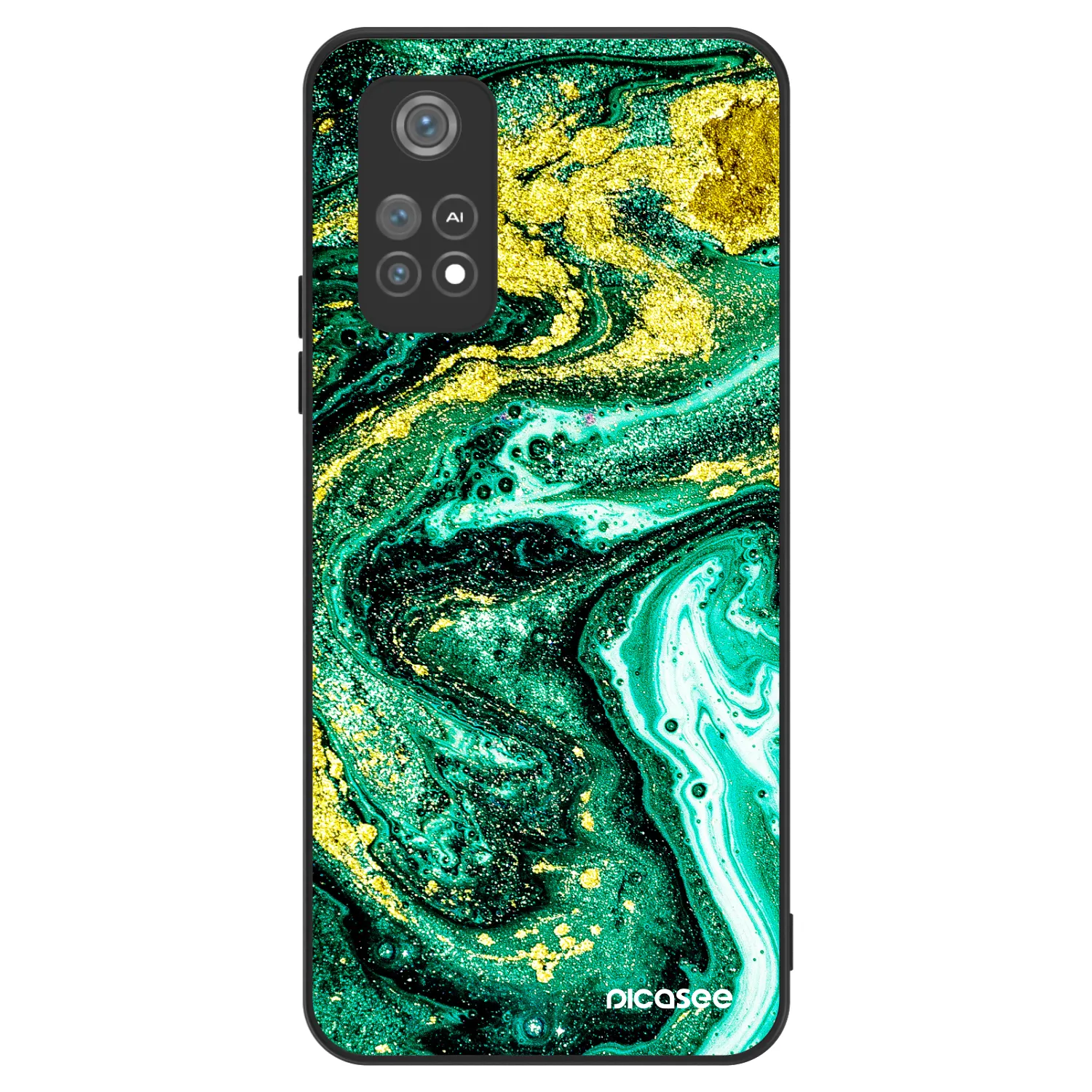 Picasee ULTIMATE CASE pentru Xiaomi Poco M4 Pro - Green Gold