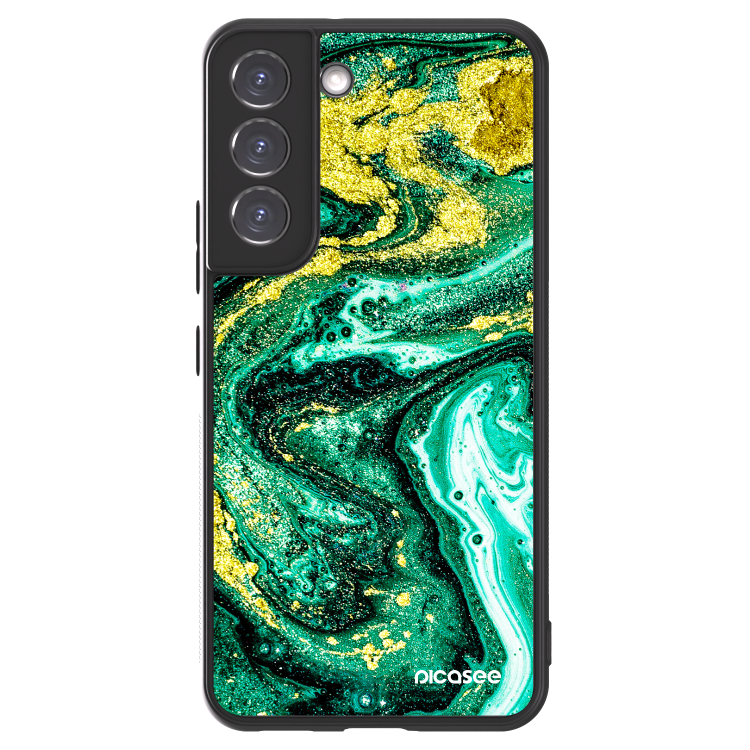 Picasee ULTIMATE CASE PowerShare pentru Samsung Galaxy S22 5G - Green Gold