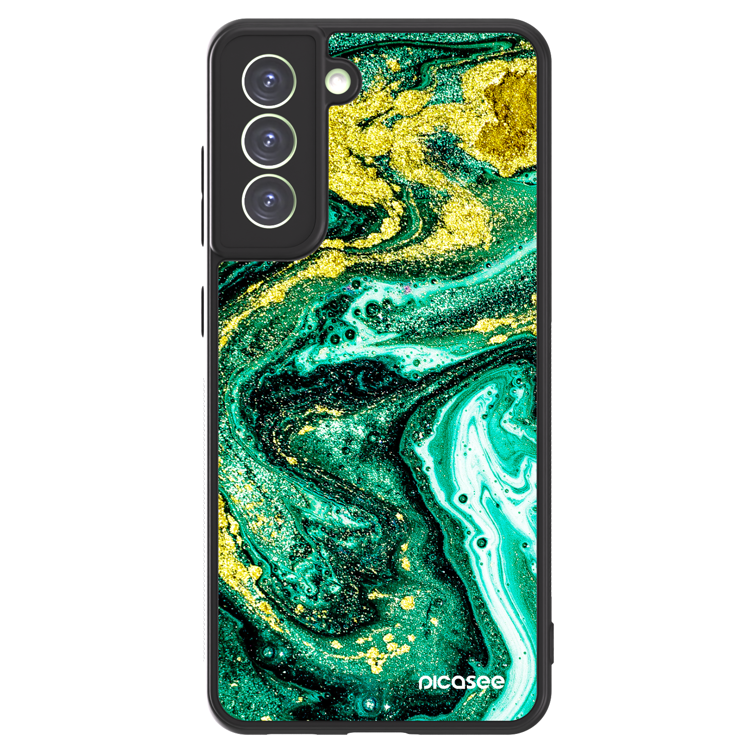 Picasee ULTIMATE CASE PowerShare pentru Samsung Galaxy S21 FE 5G - Green Gold