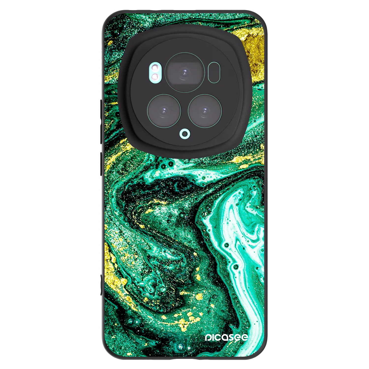 Picasee husă neagră din silicon pentru Honor Magic6 Pro - Green Gold