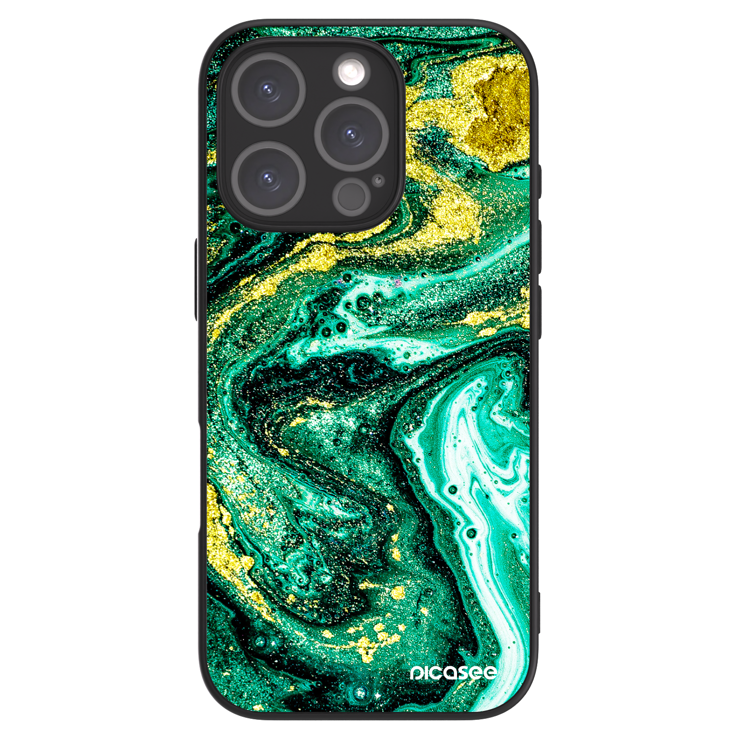 Picasee ULTIMATE CASE pentru Apple iPhone 16 Pro - Green Gold