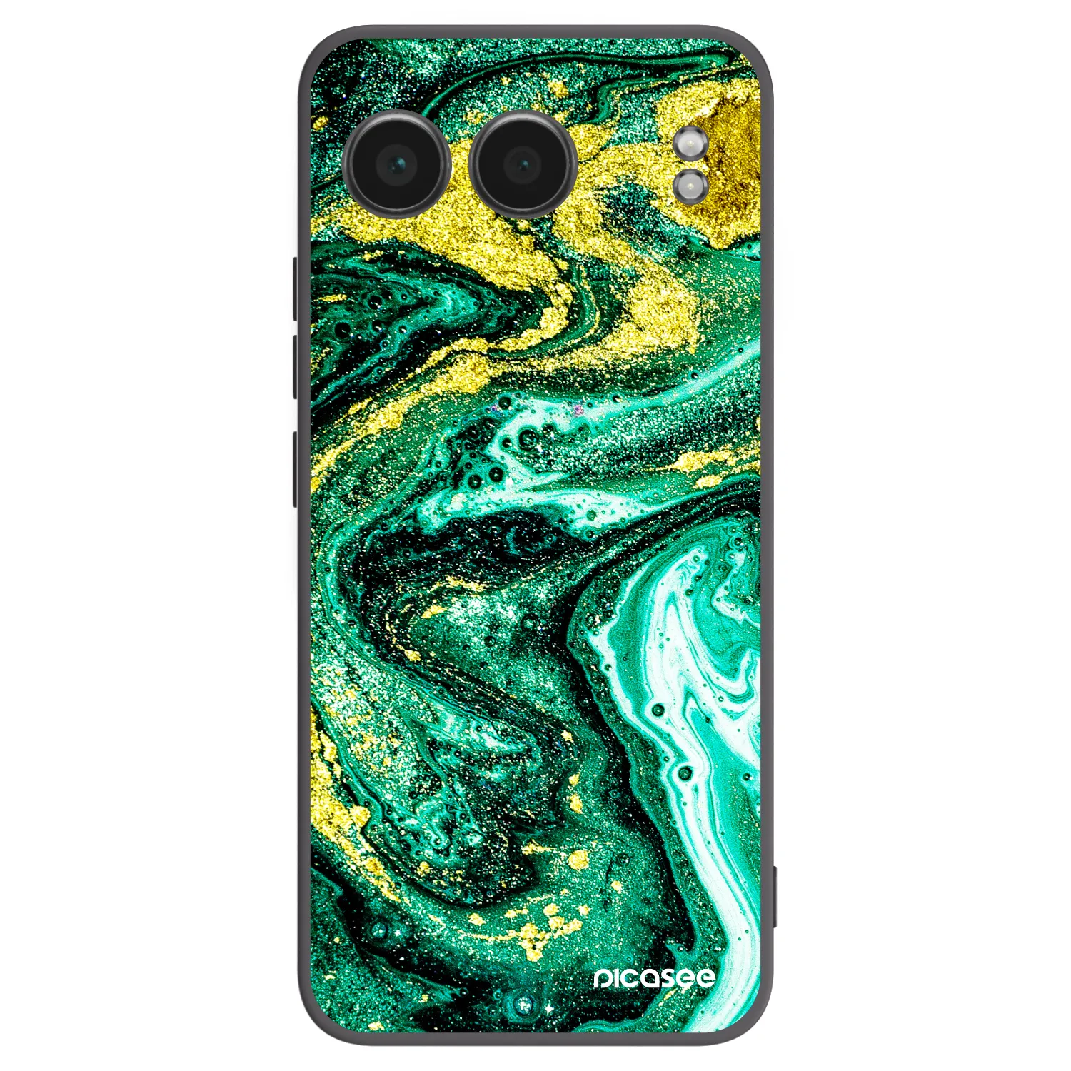 Picasee husă neagră din silicon pentru OnePlus Nord 4 - Green Gold