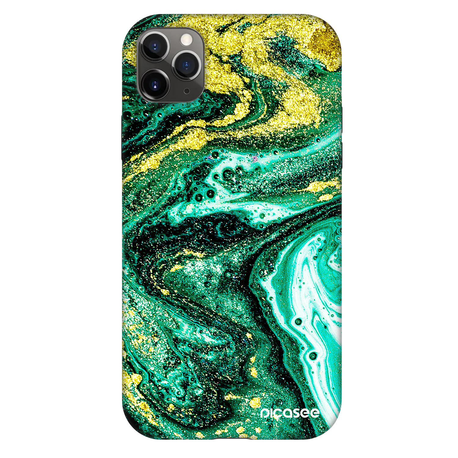 Picasee Fashion Case pentru Apple iPhone 11 Pro Max - Green Gold