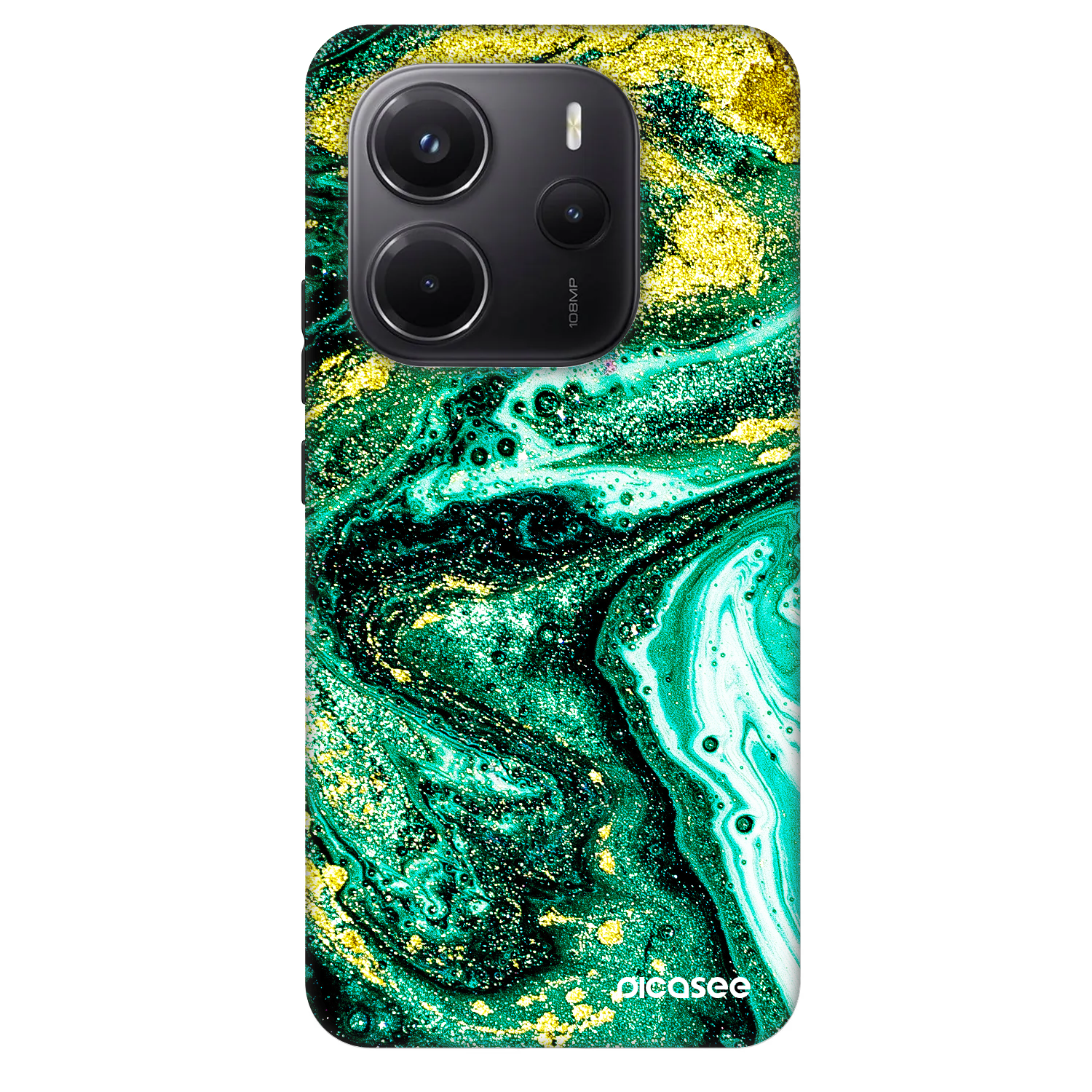Picasee Fashion Case pentru Xiaomi Redmi Note 14 5G - Green Gold