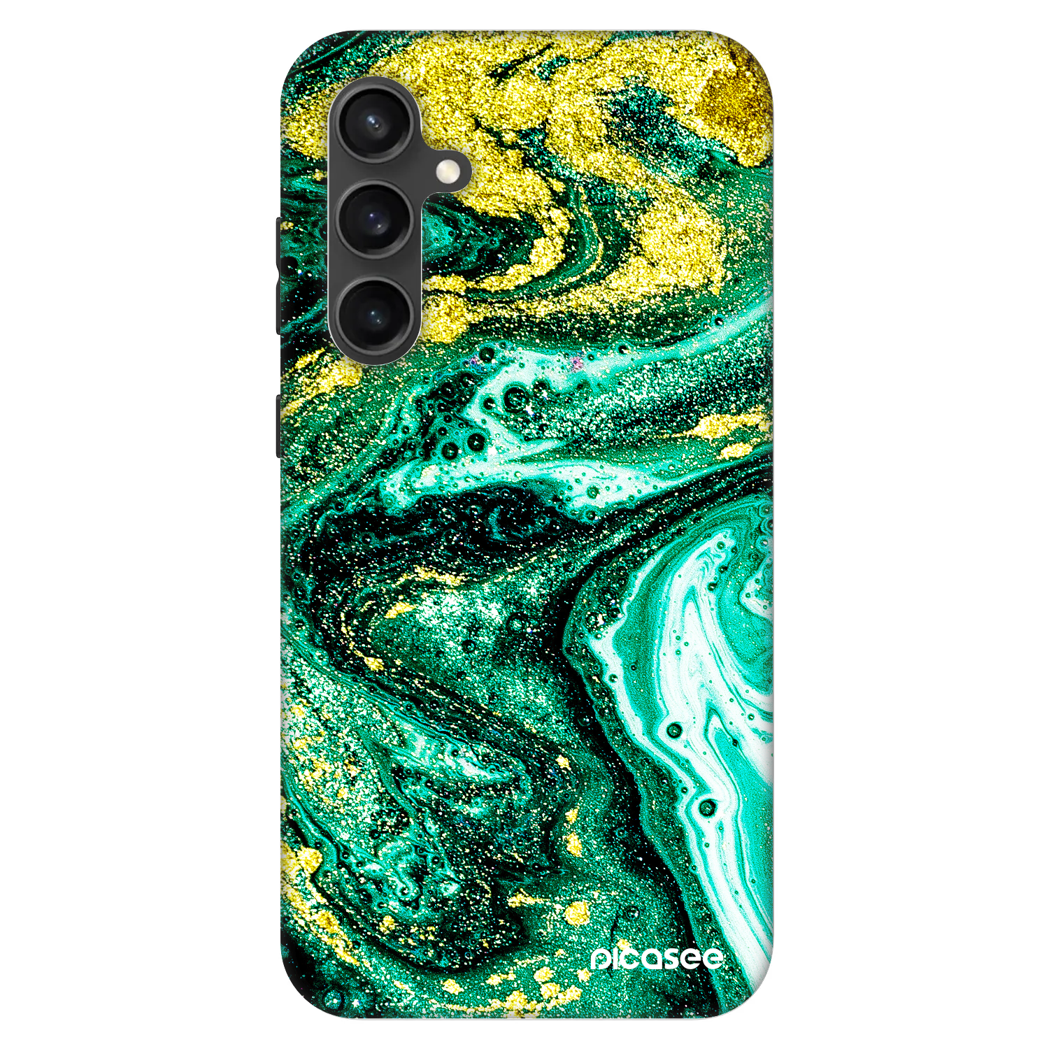 Picasee Fashion Case pentru Samsung Galaxy S23 FE S711B - Green Gold