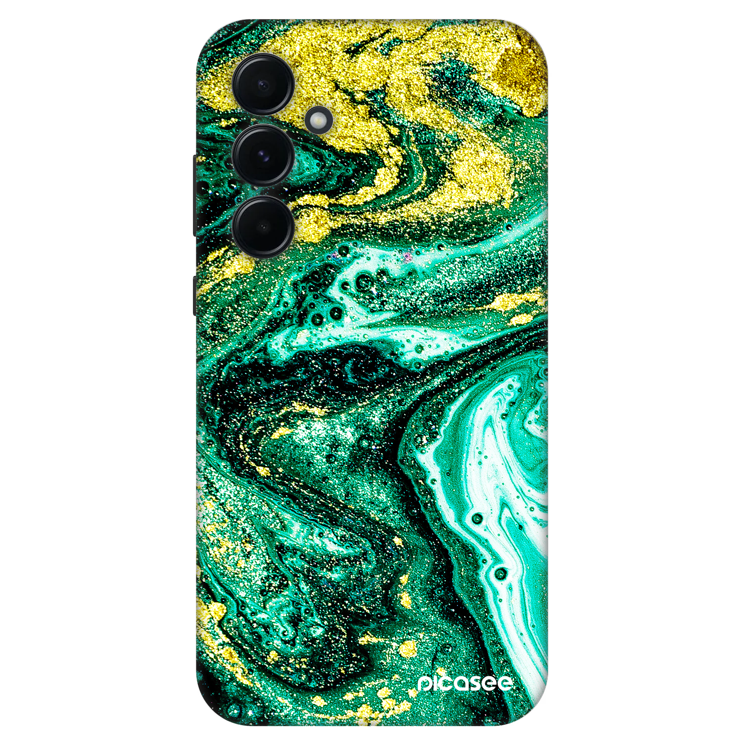 Picasee Fashion Case pentru Samsung Galaxy A55 5G A556B - Green Gold