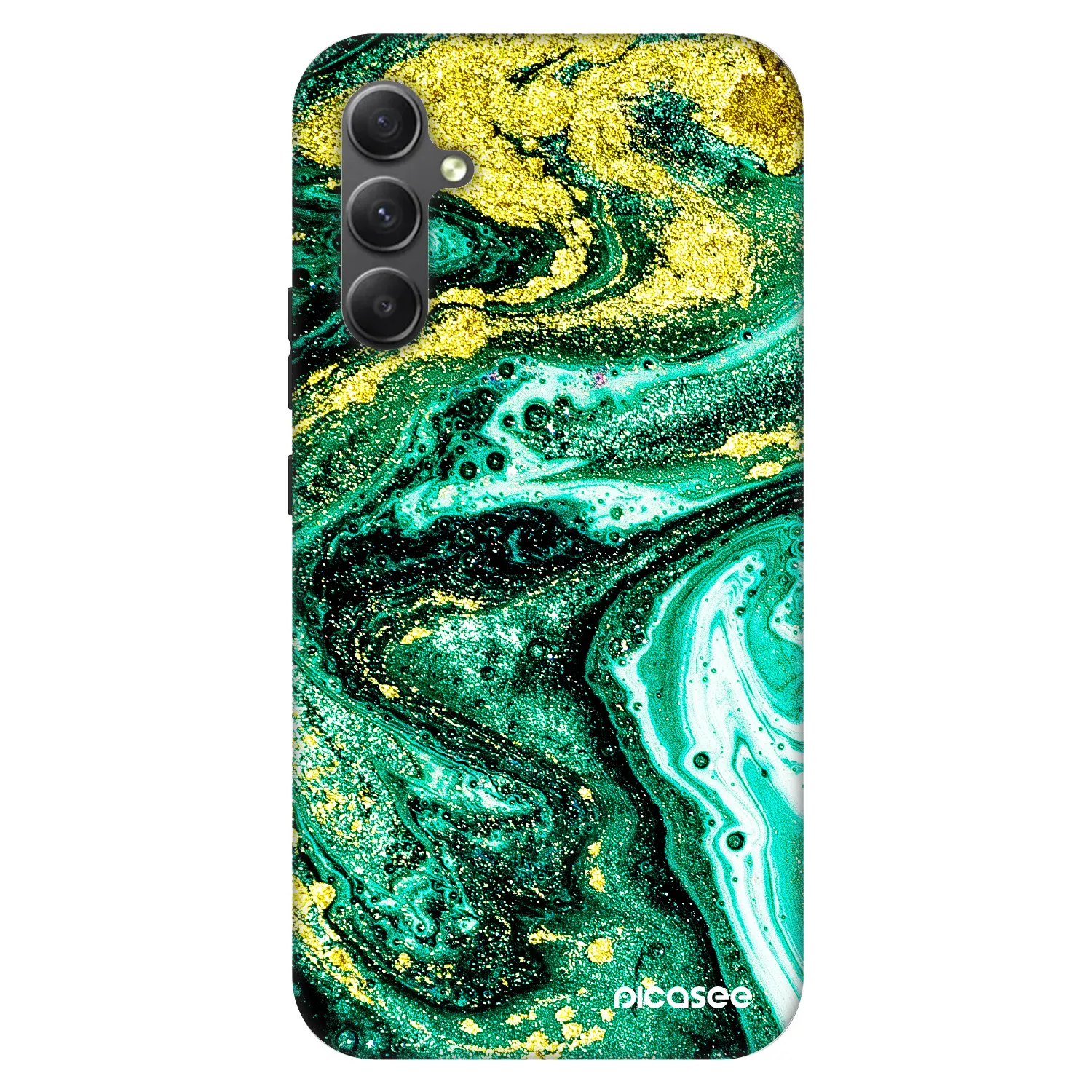 Picasee Fashion Case pentru Samsung Galaxy A34 5G A346B - Green Gold