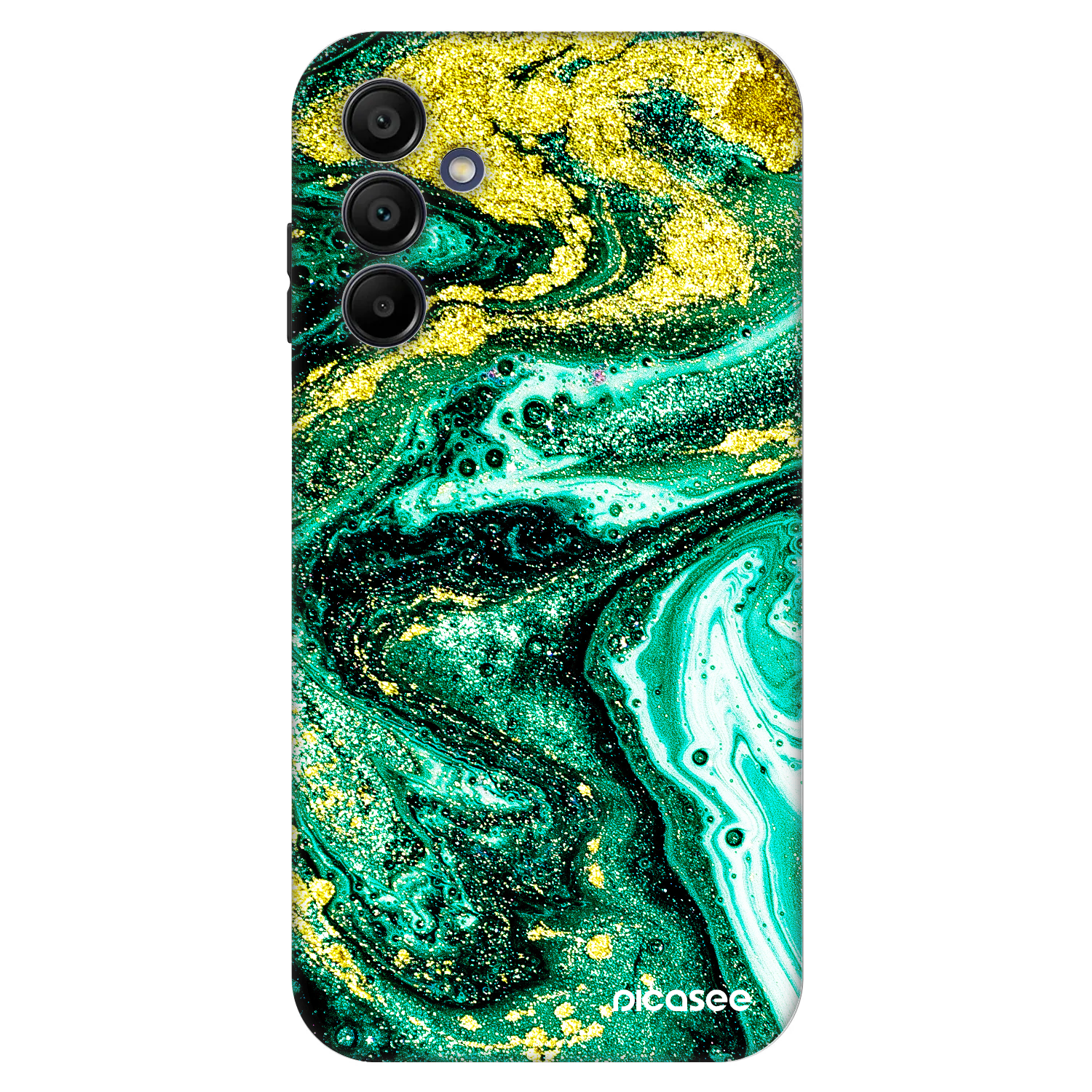 Picasee Fashion Case pentru Samsung Galaxy A15 A156B 5G - Green Gold