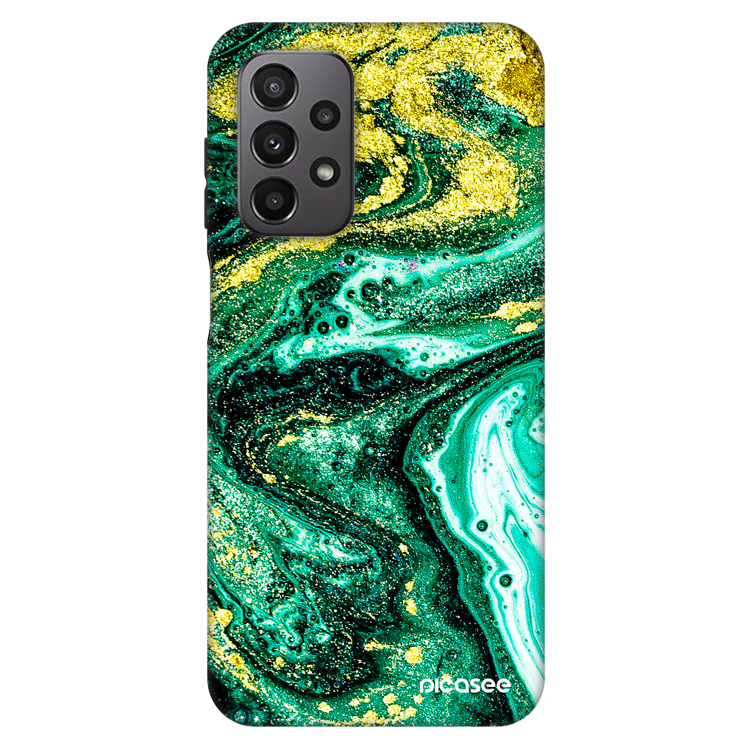 Picasee Fashion Case pentru Samsung Galaxy A23 A235F 4G - Green Gold