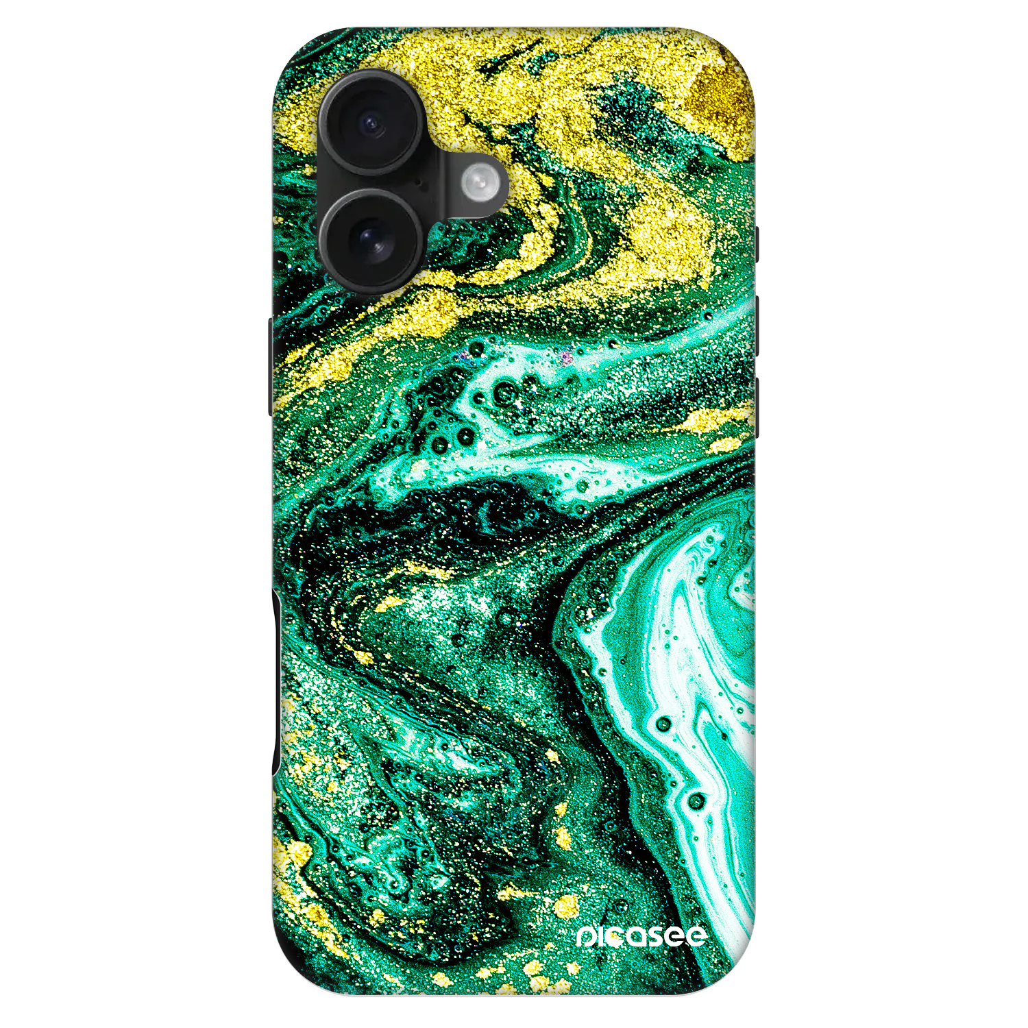 Picasee Fashion Case MagSafe pentru Apple iPhone 16 - Green Gold
