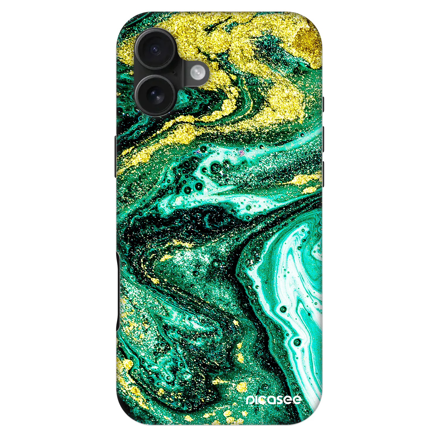 Picasee Fashion Case MagSafe pentru Apple iPhone 16 Plus - Green Gold