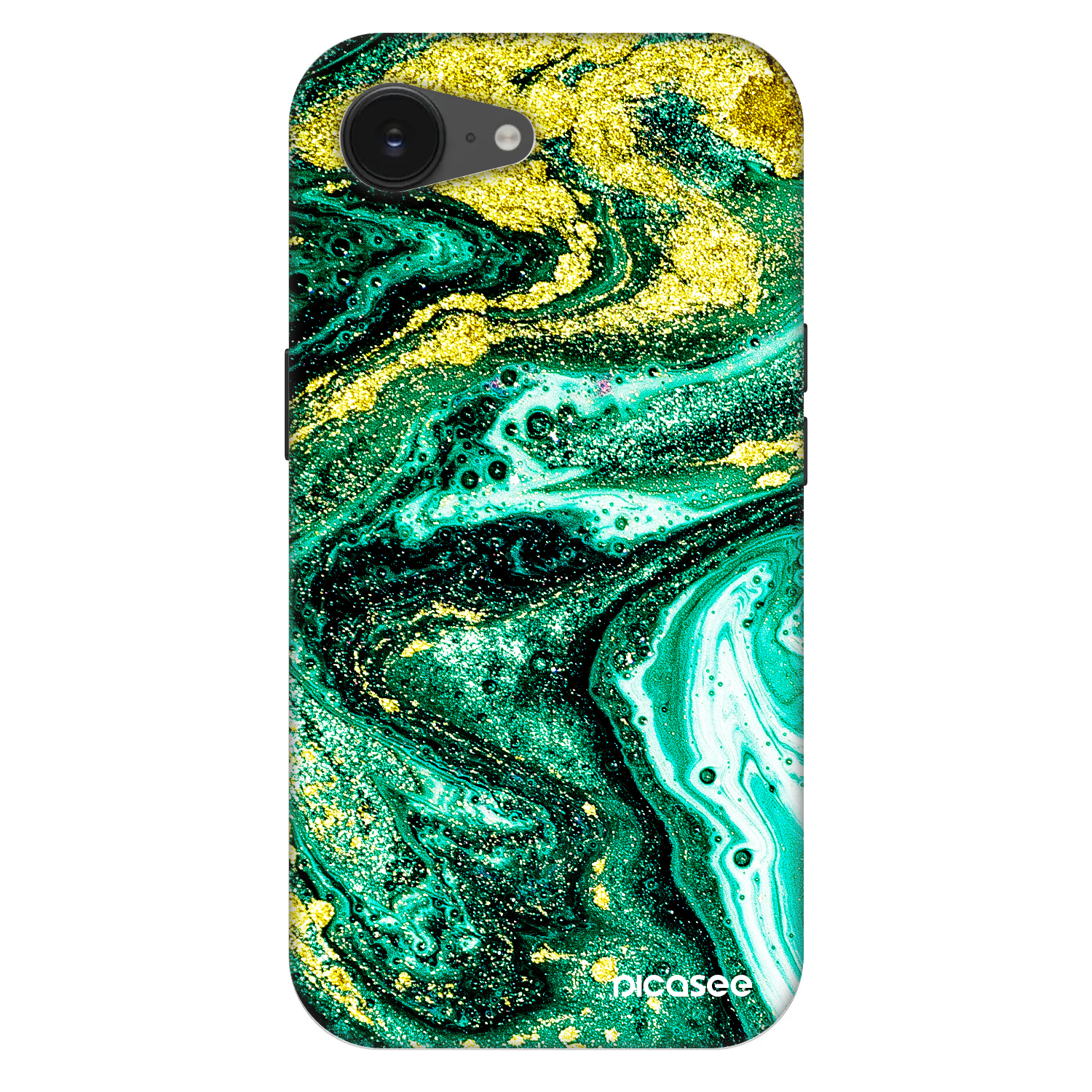 Picasee Fashion Case MagSafe pentru Apple iPhone 16e - Green Gold