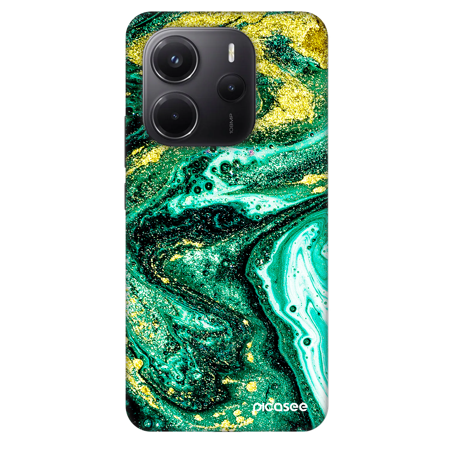 Picasee Fashion Case pentru Xiaomi Redmi Note 14 4G - Green Gold