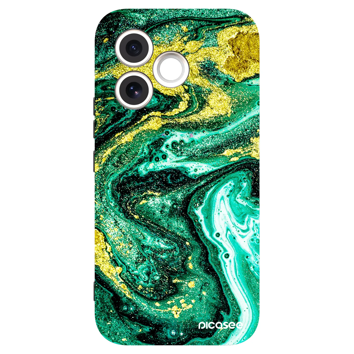 Picasee husă neagră din silicon pentru Honor 600 Lite - Green Gold