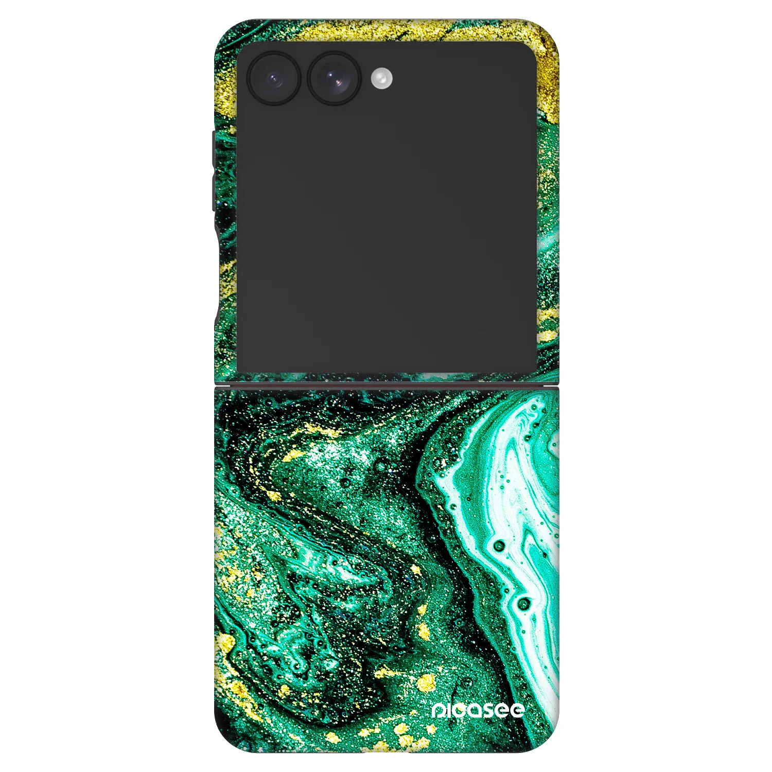 Picasee Fashion Case pentru Samsung Galaxy Z Flip7 5G - Green Gold