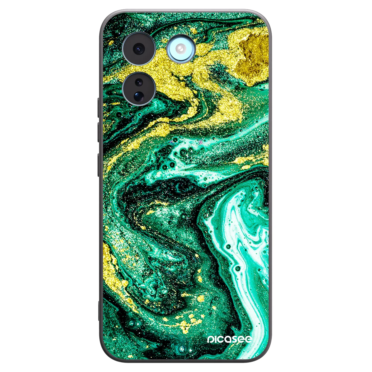 Picasee husă neagră din silicon pentru Xiaomi Redmi Note 17 Pro MAX 5G - Green Gold