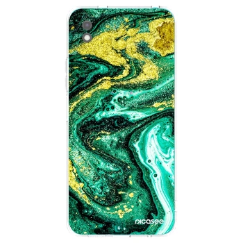 Picasee husă neagră din silicon pentru Xiaomi Redmi 9A - Green Gold